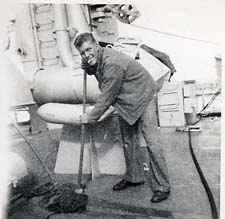 Datwyler Swabbing the Deck